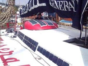 Solar Photovoltaik Solarpaneel Volvo Ocean Race Maserati VO70 Solbian Solarpaneele begehbar flexibel ultraleicht Segeln Yacht