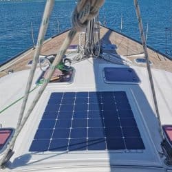 Hanse 531 companionway hatch deck solar panel solbian