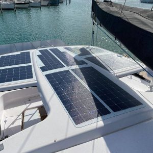Outremer 51 catamaran solar panel walkable Solbian