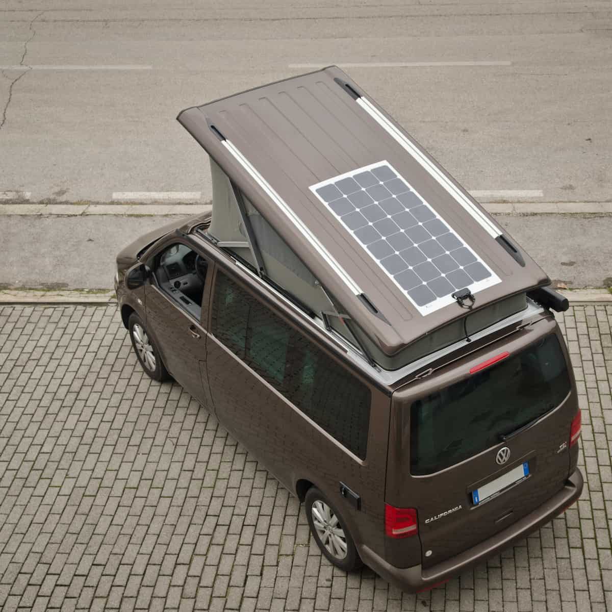 VW T5 T6 T6.1 California Aluminium Solar-Montageplatte für GreenAkku  GA-F130E 130w oder Solarmodule bis 70x110cm – Mobilcamping