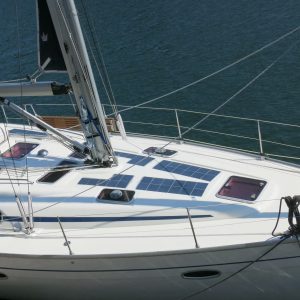 Bavaria 39 sailing yacht 2005 deck-mounted photovoltaic walkable Solbian solar