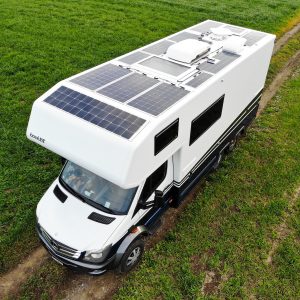 Bocklet Ando 750 Mercedes Sprinter 6x6 caravan expedition truck Solbian Solar