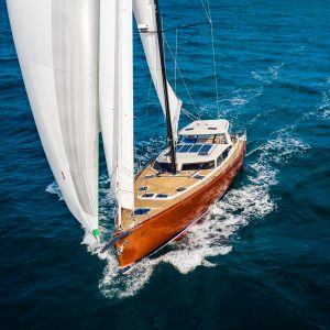 Pegasus 50 sailing yacht solar panels Solbian solar
