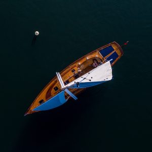 Solbian Solar Spirit Yachts 44CR(e) 44CR cruiser racer sailboat Oceanvolt drone view