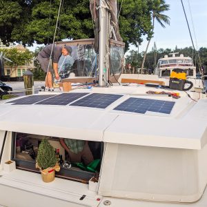 Catana Bali 4.0 4.1 sailing catamaran walkable photovoltaic system Solbian solar