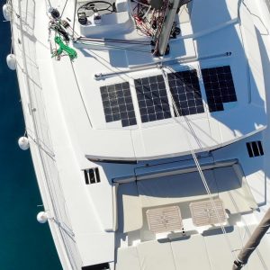 Catana Bali 4.0 4.1 sailing catamaran walkable photovoltaic system Solbian solar drone aerial