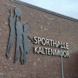 Solbian Solar Sports Center Kaltenmoor Lüneburg photovoltaics wall art sign illumination