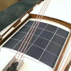 Shark 24 sailboat 12V walkable solar photovoltaic panel system