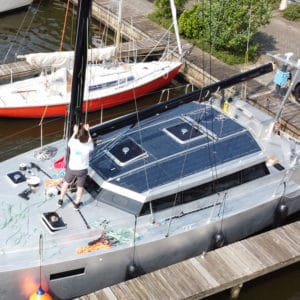 Viator Explorer 42 DS Solbian Solar walkable solar panel array sailing yacht boat bell marine electric hybrid
