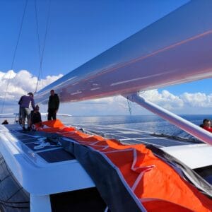 Baltic 146 PATH superyacht Solbian solar photovoltaik largest in the world walkable custom-made bespoke yacht sailing trysail